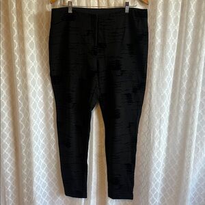 #834 Alfani Women's Black Textured Skinny Pants